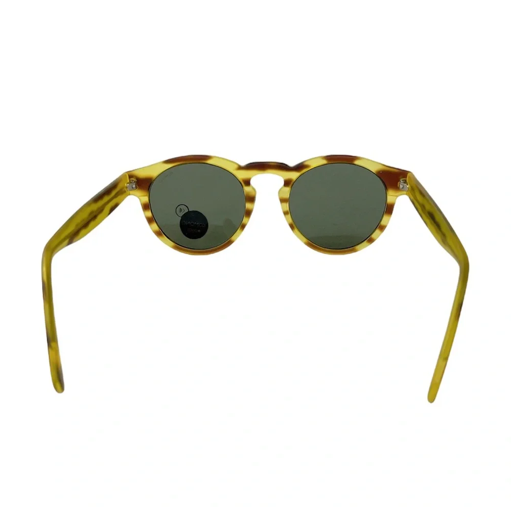 KOMONO Clement Safari Sunglasses Yellow brown Striped NWT